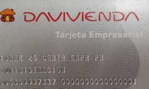 Tarjeta de crédito empresarial de Davivienda