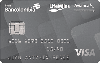 Tarjeta de crédito empresarial de Bancolombia